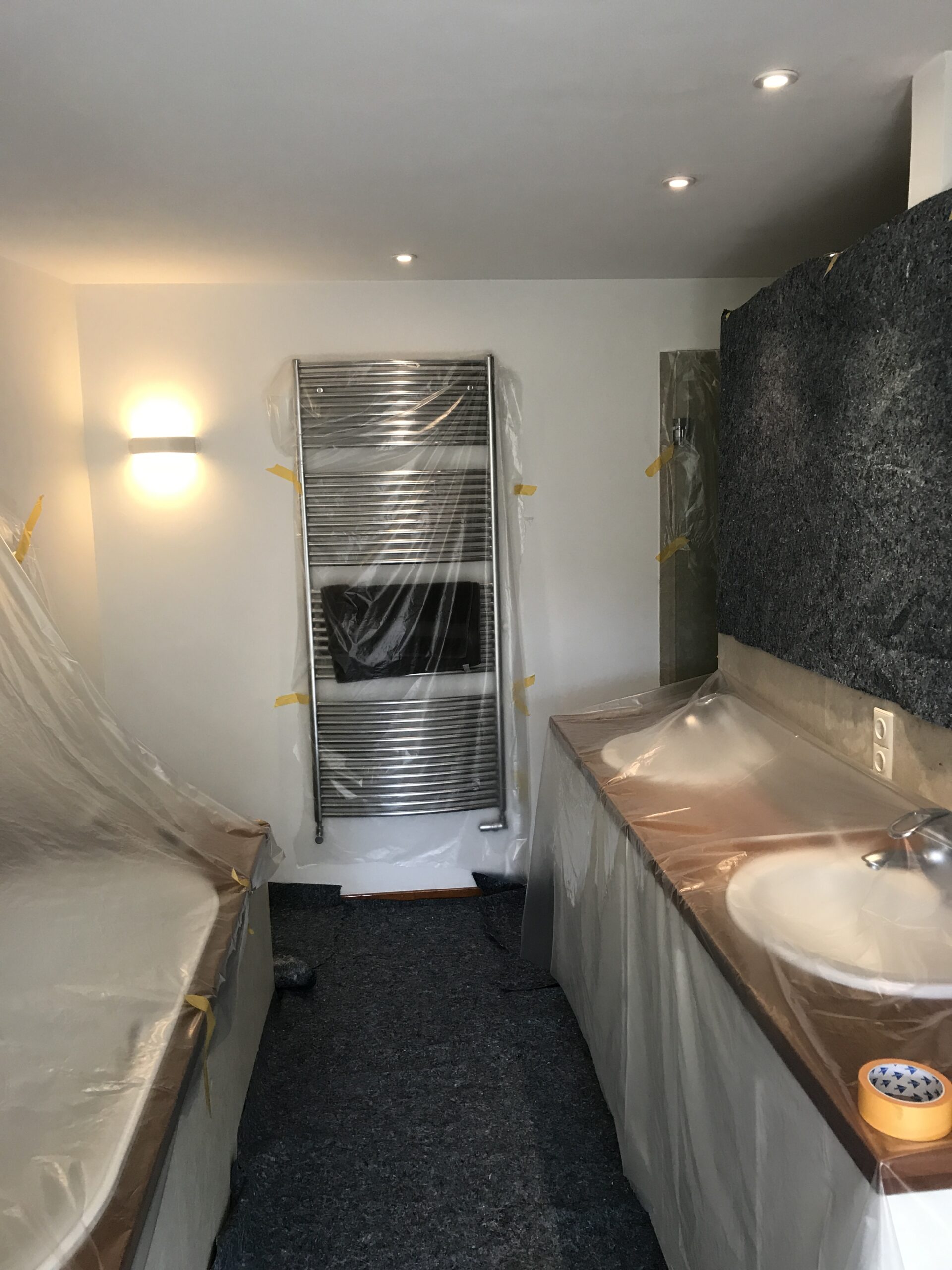 Badkamer renovatie schilderwerk